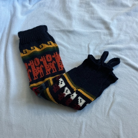 Peruvian Alpaca blend Unisex leg warmers. NWOT - Picture 4 of 5